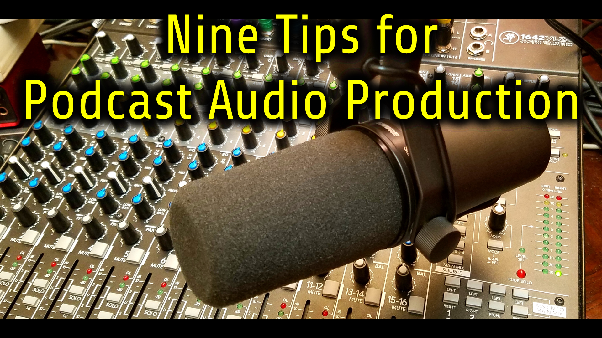 Nine Tips for Podcast Audio Production – PES 236